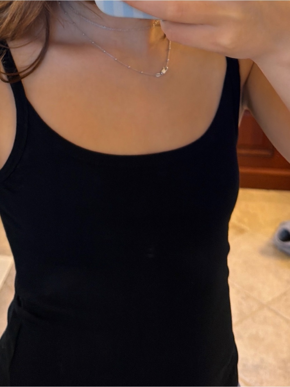 Forever 21 Black Scoop Neck Tank Top